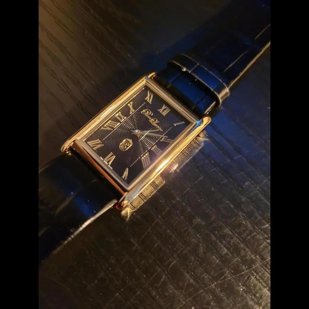 NEW Pierre Lucerne SQ Tank Quartz Men's Watch GORGEOUS‎